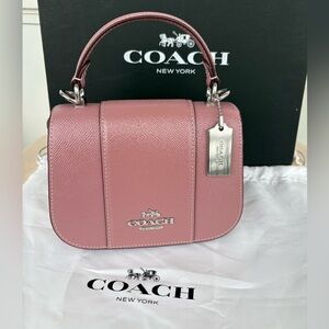 Coach Lysa Top Handle Silver/Dusty Rose
